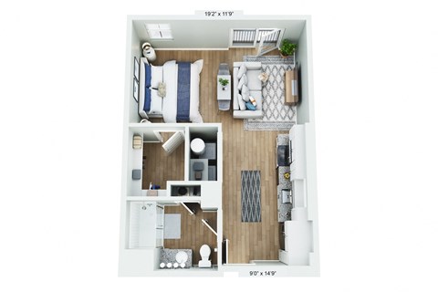 bedroom floor plan